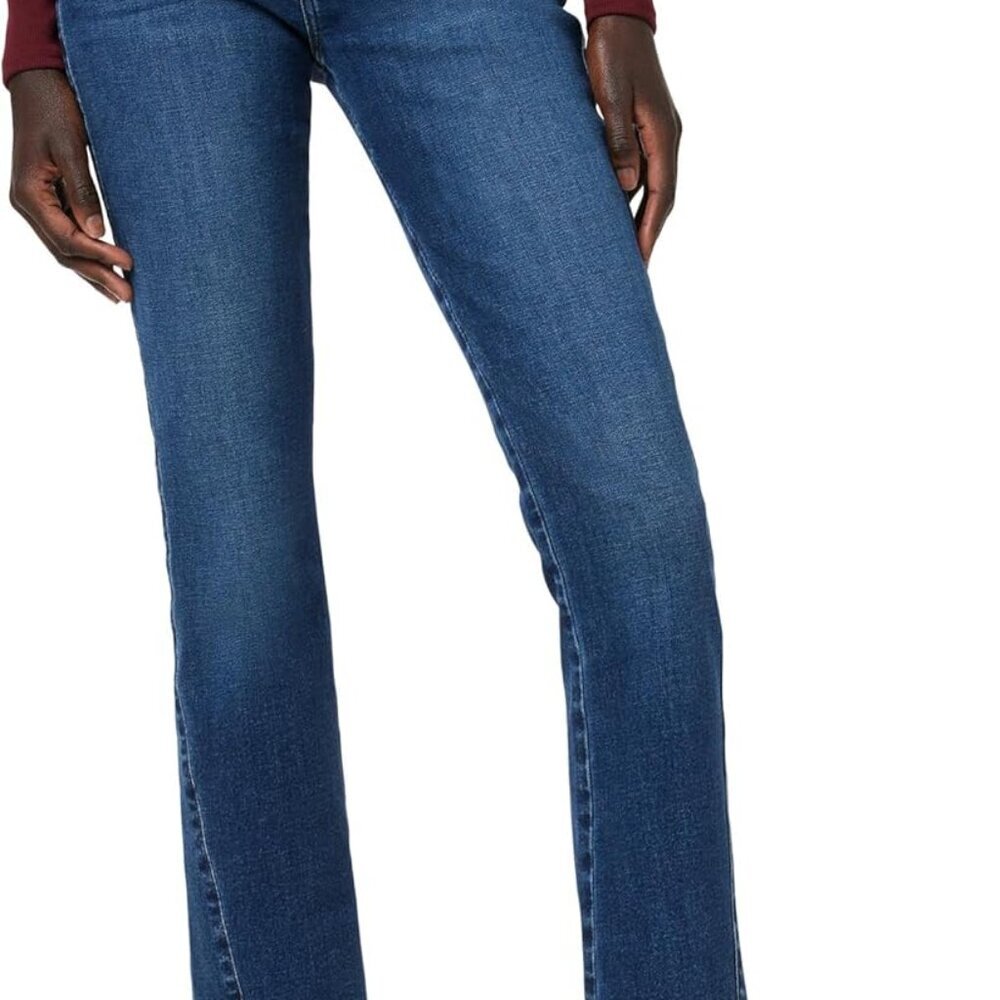 Girls Baby Bootcut Jeans Indigo High Rise Stretch Denim Flared Fit